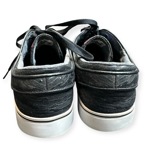 NIKE Men’s Black Canvas Zoom Stefan Janoski “For Daily Use” Skate Shoes Size 10 - Picture 5 of 10